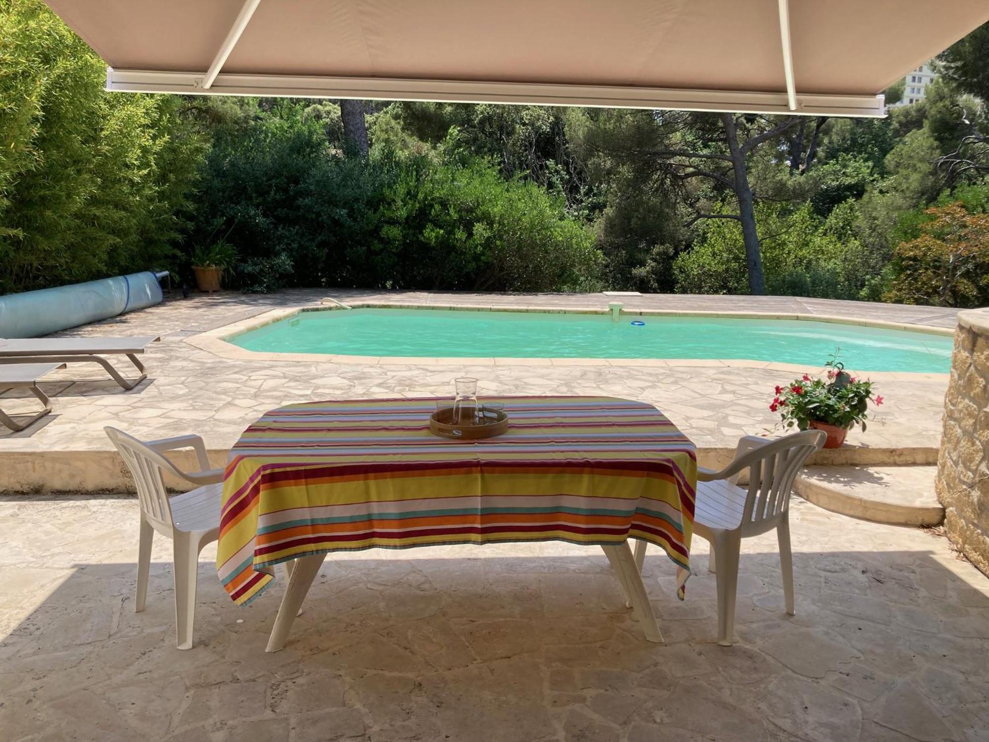 Superbe T2 Dans Villa Entre Calanques Et Colline マルセイユ エクステリア 写真